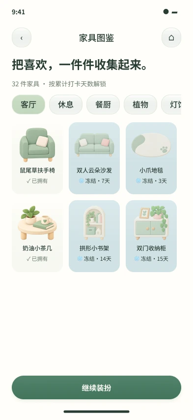 查看家具图鉴