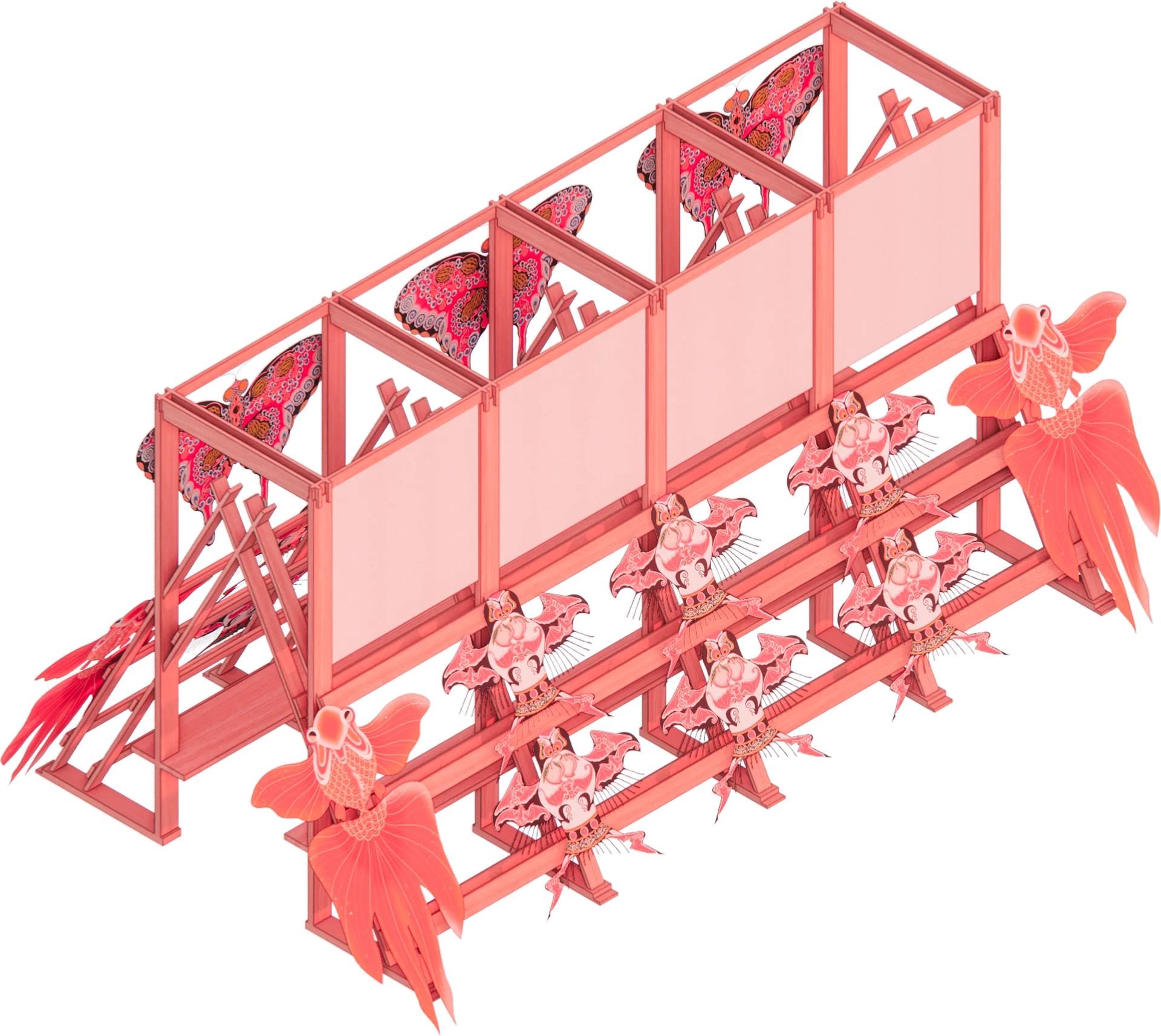 Study of open framing and display modules