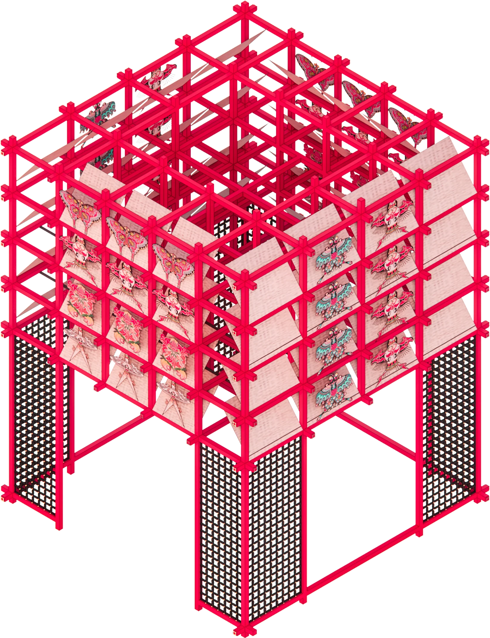 Red kite frame