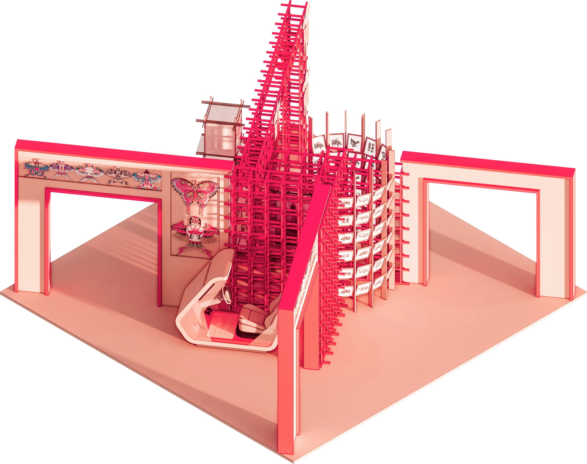 Teaching space axonometric visualisation