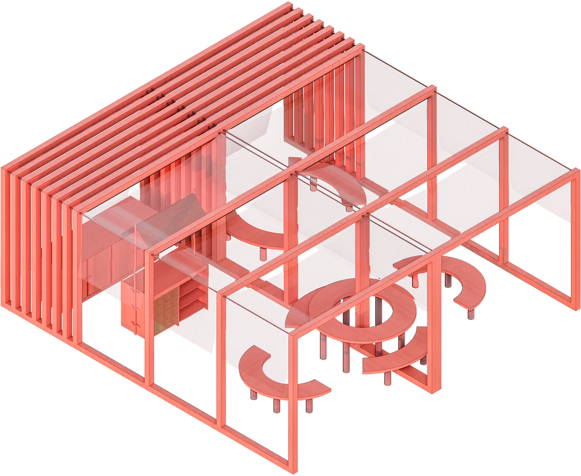 Heritage workshop axonometric visualisation