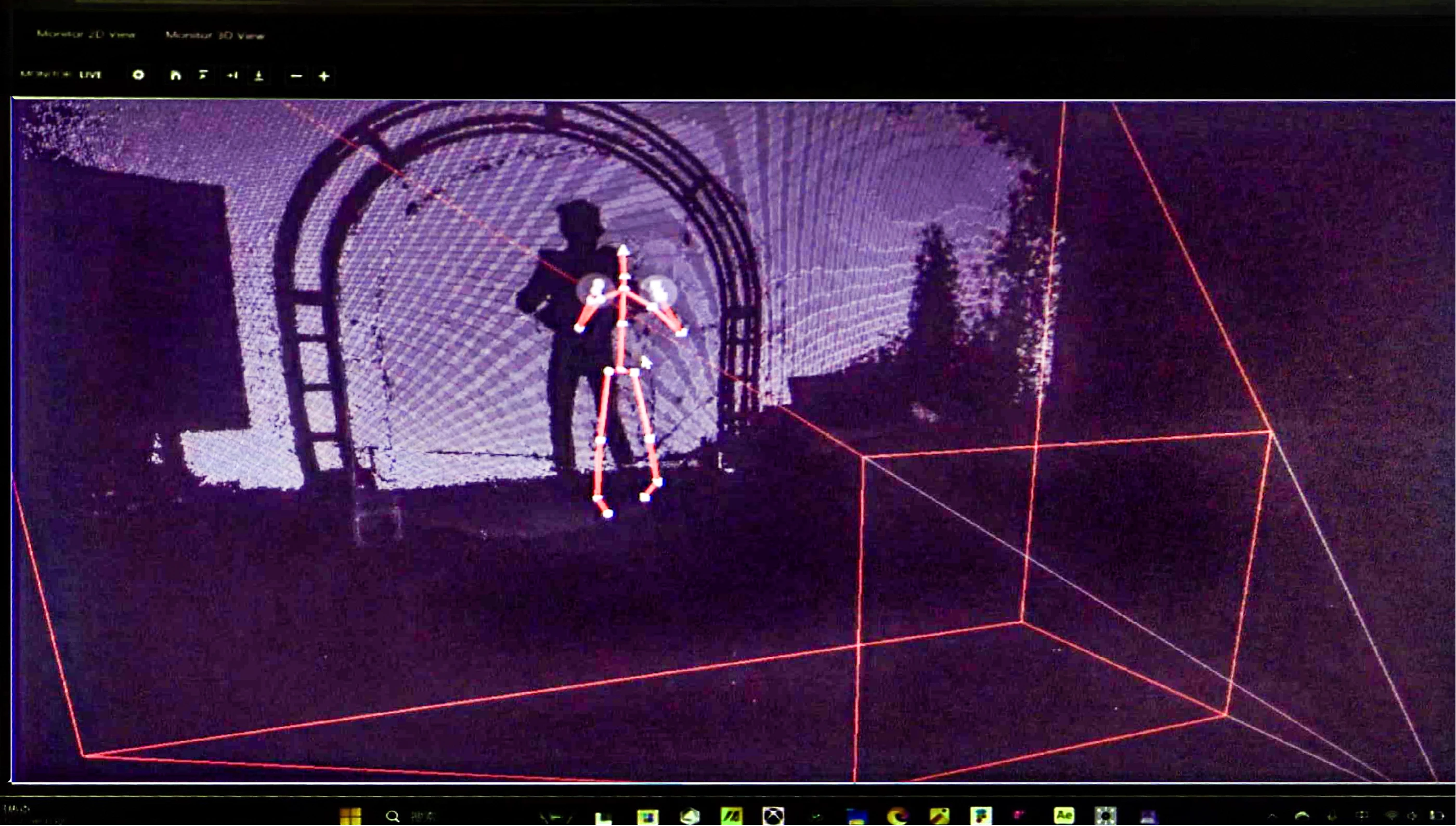 Kinect 动作识别画面