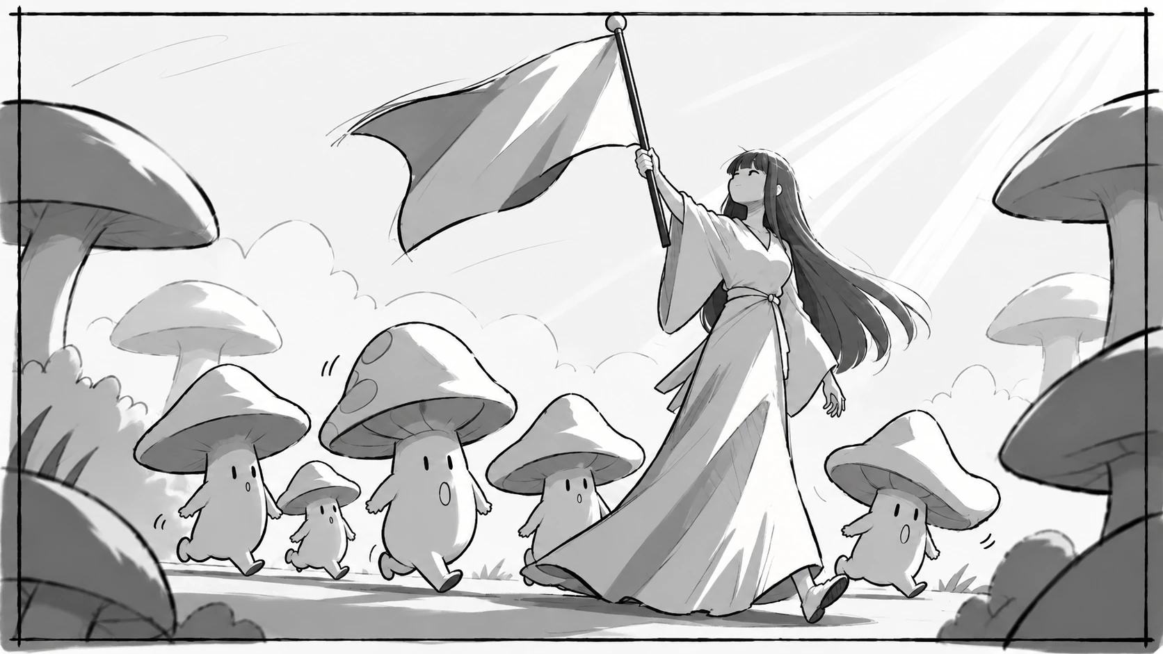 引领蘑菇：个人绘制分镜