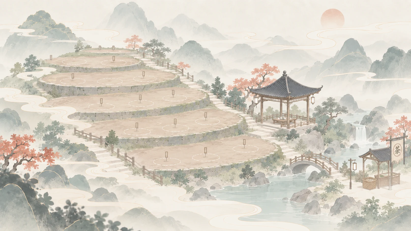 云雾茶园 · 五层底图