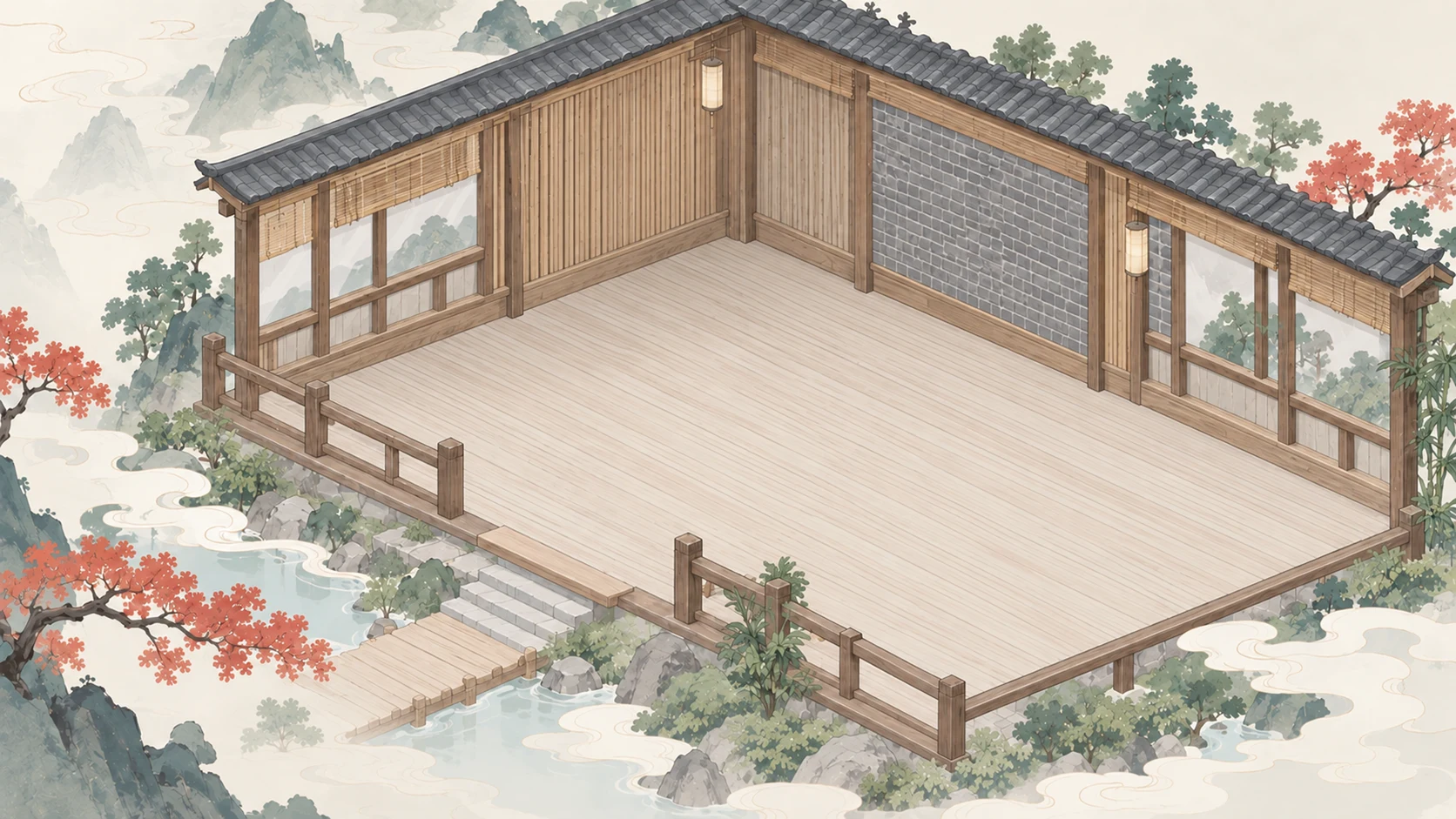 制茶工坊 · 净空底图